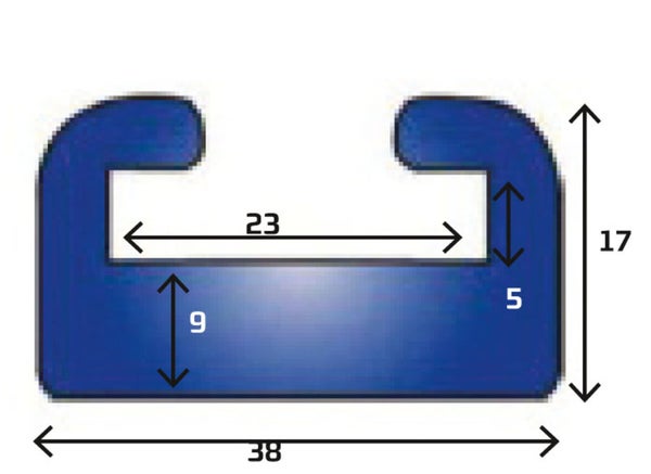 Liukumuovi Lynx/Ski-Doo 1320mm grafiitti PROFIILI #B/21